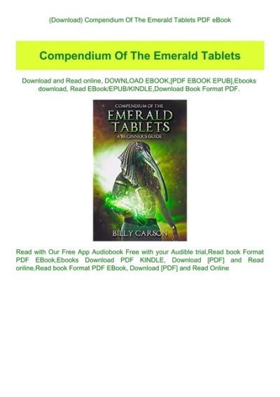 the emerald tablet pdf download.